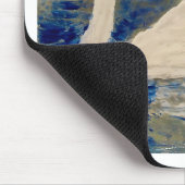 Swan Reflections Benutzerdefinierte Grenzfarbe Mousepad (Ecke)