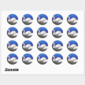 Swan Reflections Sticker (Blatt)