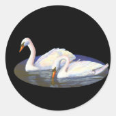 Swan Reflections Sticker (Vorderseite)