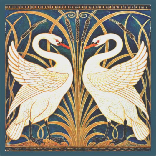 Swan, Rush und Iris, Aufkleber (Vorderseite)