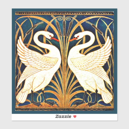 Swan, Rush und Iris, Aufkleber (Blatt)