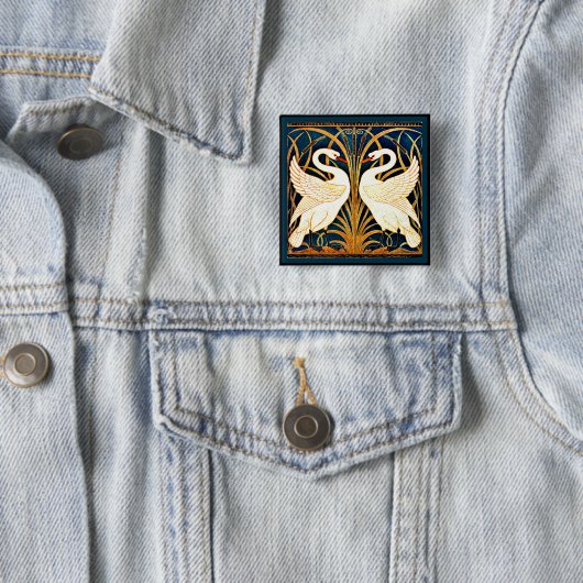 Swan, Rush und Iris, Button (Beispiel)