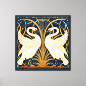 Swan, Rush und Iris, Leinwanddruck (Vorderseite)