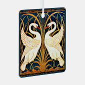 Swan, Rush und Iris, Ornament Aus Metall (Vorderseite Rechts)