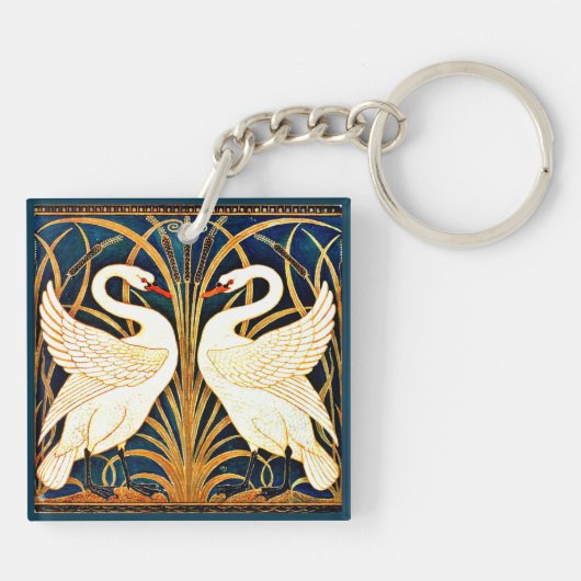 Swan, Rush und Iris, Schlüsselanhänger (Rückseite)