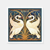 Swan, Rush und Iris, Serviette (Vorderseite)