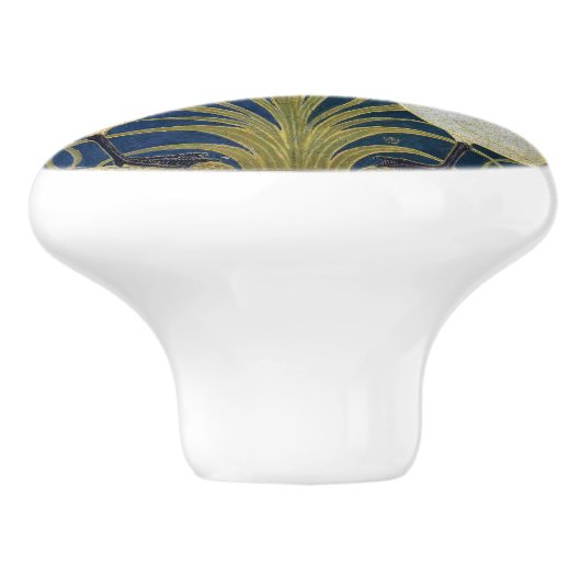 Swan, Rush und Iris von Walter Crane Keramikknauf (Seitenansicht)