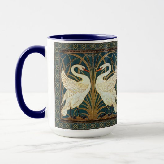 Swan, Rush und Iris von Walter Crane Tasse (Links)