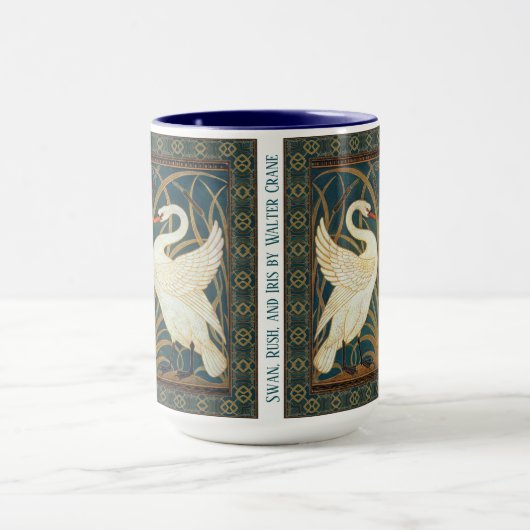 Swan, Rush und Iris von Walter Crane Tasse (Zentrum)