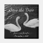 Swan Save the Date Magnet (Vorne)