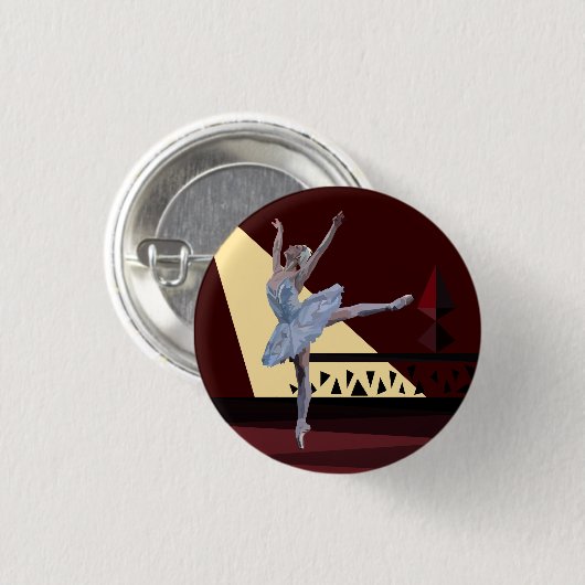 'Swan See Ballerina Button (Vorne & Hinten)