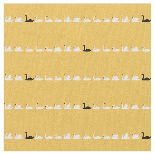 Swan See-kleines Schwan-Gewebe Stoff (Nahaufnahme)