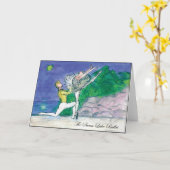 Swan See-ODETTE Karte (Gelbe Blume)