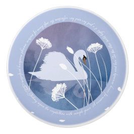 Swan Song Keramik Door Knob Keramikknauf