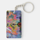 Swan Song Psychedelic Fraktal Schlüsselanhänger (Rückseite)