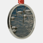 Swan Song Silbernes Ornament (Rechts)