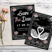 Swan Song Wedding Save the Date Einladung