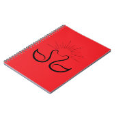 Swan Spiral Photo Notebook Notizblock (Linke Seite)