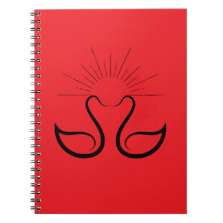Swan Spiral Photo Notebook Notizblock