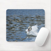 Swan Splashing im Wasser Mousepad (Mit Mouse)