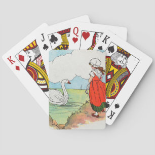 Swan, Swan Over Sea Mother Gänse Kinderzimmer Rhym Spielkarten