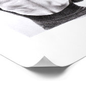 Swan tanzende Frau Ballett Surreal zeichnend Kunst Poster (Ecke)