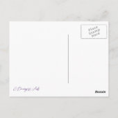 Swan tanzende Frau Ballett Surreal zeichnend Kunst Postkarte (Rückseite)