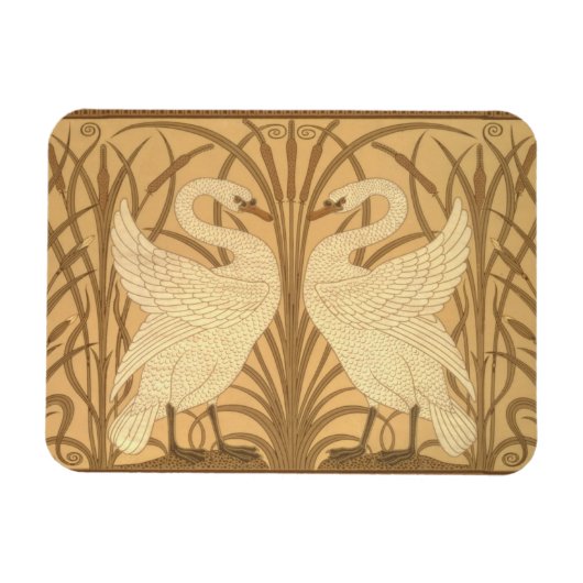 Swan Tapete Design Magnet (Horizontal)