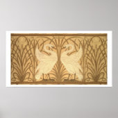 Swan Tapete Design Poster (Vorne)