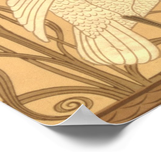 Swan Tapete Design Poster (Ecke)