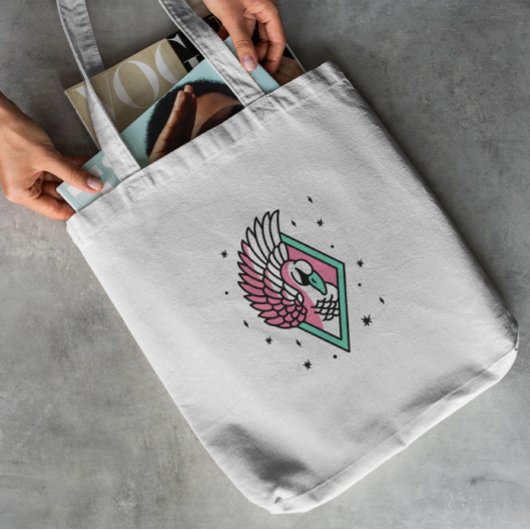 Swan Tattoo Tote Bag Tragetasche