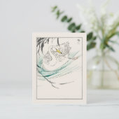 Swan - traditionelles Japanisch Postkarte (Stehend Vorderseite)