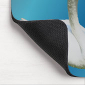 Swan und Hibiskus Blume Nature Mousepad (Ecke)