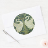Swan und Rush Art Nouveau Sticker (Umschlag)