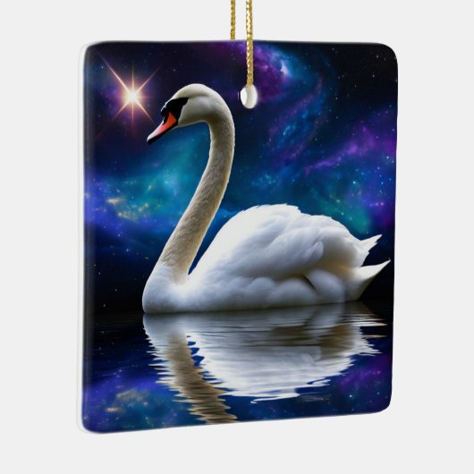Swan und Star Keramikornament (Rechts)