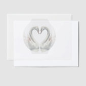 Swan Vellum Overlay Paper Pergament Einladungen (Versetzt)