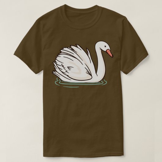 Swan Waterbird T-Shirt (Design vorne)