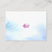 Swan Watercolor Babydusche Windelwanne Begleitkarte (Rückseite)