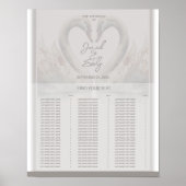 Swan Wedding Chart Poster (Vorne)