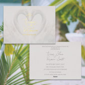 Swan Wedding Folieneinladung