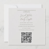 Swan Wedding Invitation QR Code Einladung (Rückseite)