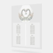 Swan Wedding Seekartenzeichen Acrylschild (Winkel)