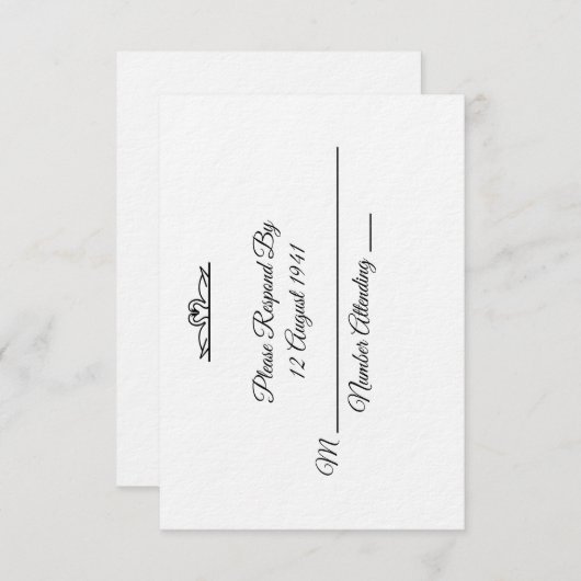 Swan Wedding Suite R.S.V.P ~ Commander (Vorne/Hinten)