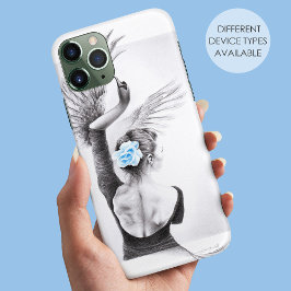 Swan Woman Dancer Elegante Ballet Surreal Art iPhone 11 Hülle