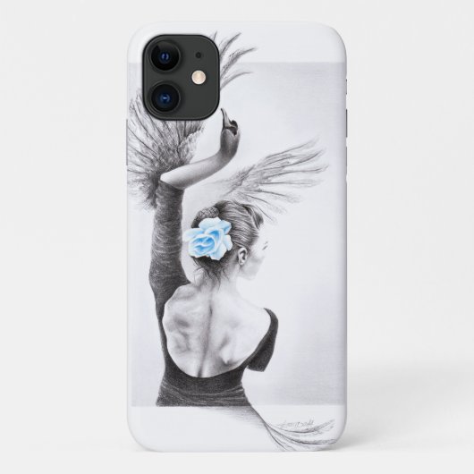 Swan Woman Dancer Elegante Ballet Surreal Art Case-Mate iPhone Hülle (Rückseite)