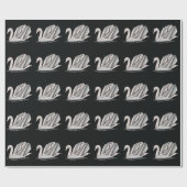 Swan Wrapping Paper Geschenkpapier (Flach)