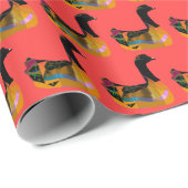 Swan-y Duck Geschenkpapier (Rolleneckpunkt)