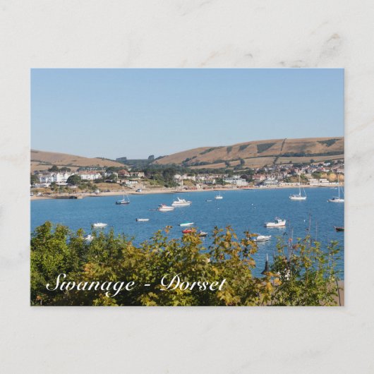 Swanage Dorset Postkarte (Vorderseite)