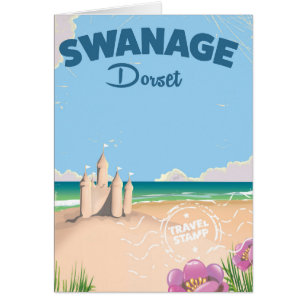 Swanage Dorset Vintage-Reiseplakat für die Küste