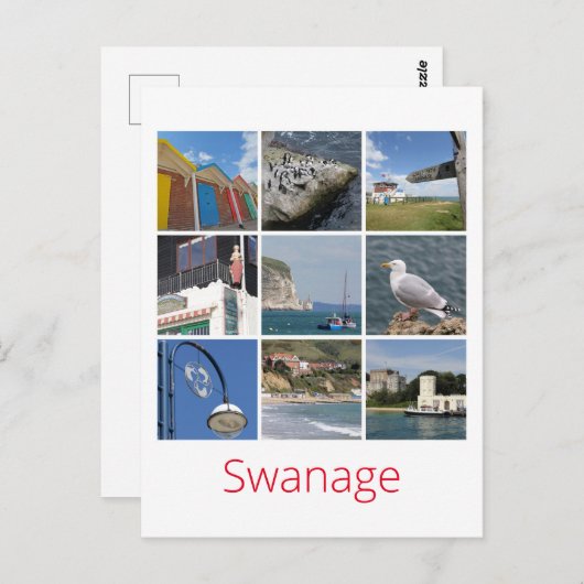 Swanage Postkarte (Vorne/Hinten)